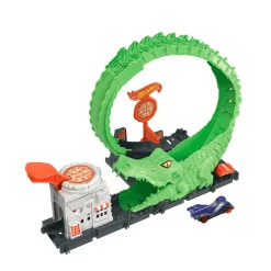 Hot Wheels City Ataque del cocodrilo Pista coches de juguete 4 años