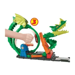 Hot Wheels City Dragón Furioso pista para coches de juguete 5 años