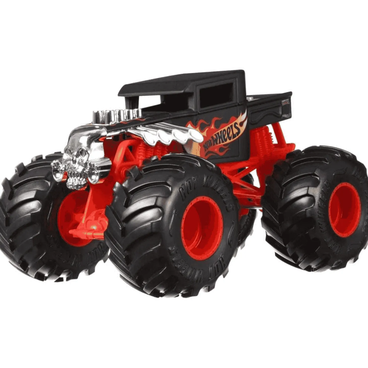 Hot Wheels Coche Monster Truck Ruedas Gigantes Negro 1:24