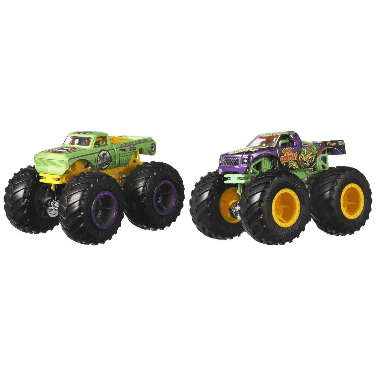 Hot Wheels Monster Truck coches de juguetes duetos de demolición 1:64 modelos surtidos (Mattel FYJ64