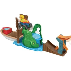 Hot Wheels Monster Trucks Color Shifters Pista para Coches de Juguete 4 años