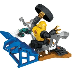 Hot Wheels Monster Trucks Arena Smashers Mega-Wrex contra Crushzilla Takedown con camión de juguete