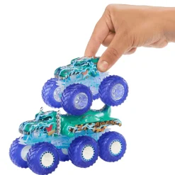 Hot Wheels Monster Trucks Power Smashers: Mega-Wrex y Tiger Shark