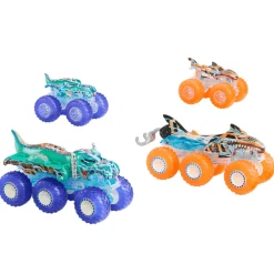Hot Wheels Monster Trucks Power Smashers: Mega-Wrex y Tiger Shark