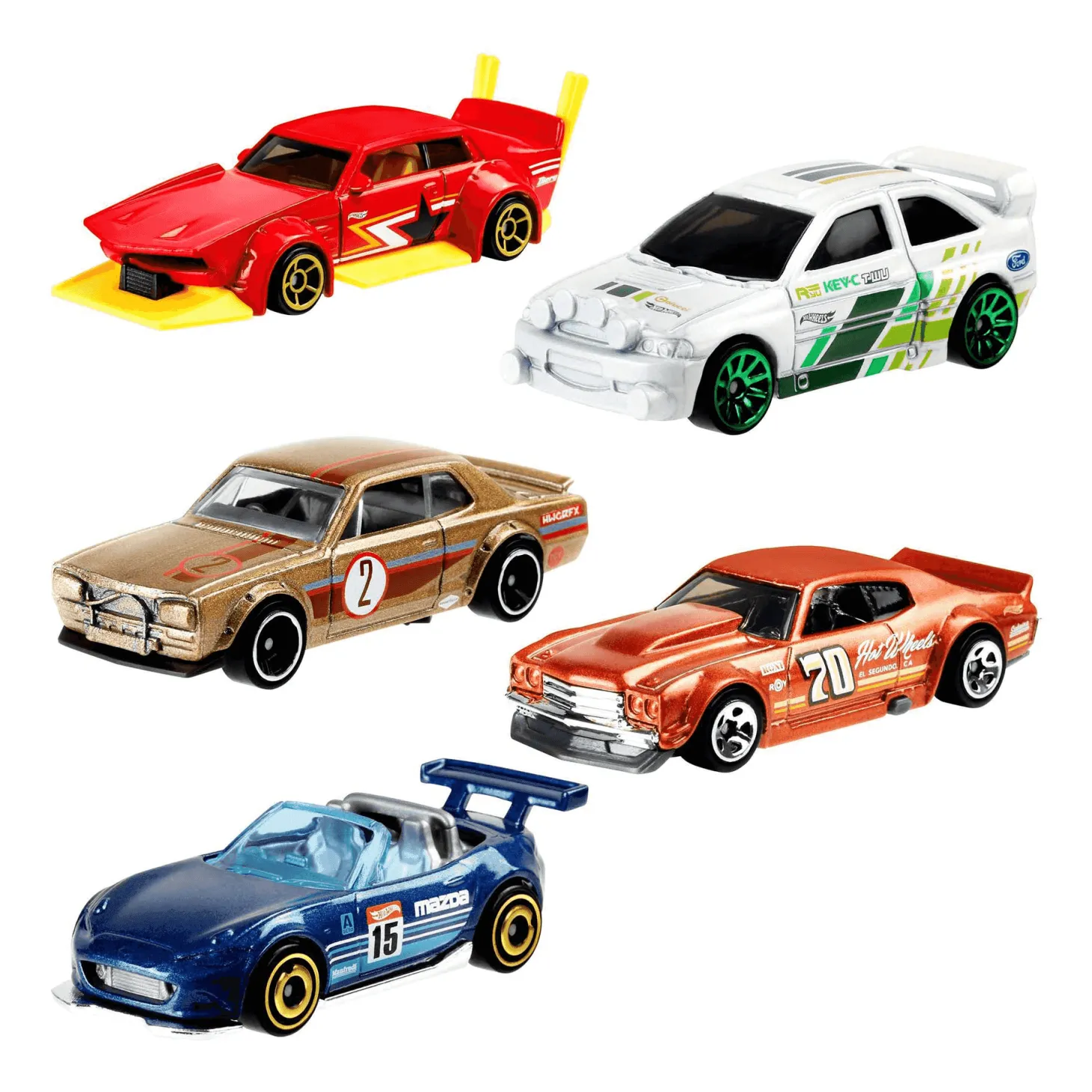 Hot Wheels Pack de 5 coches de juguete Modelos Surtidos 5 años
