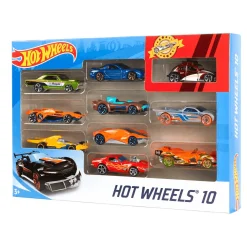 Hot Wheels Pack de 10 vehículos coches de juguete modelos surtidos 3 años