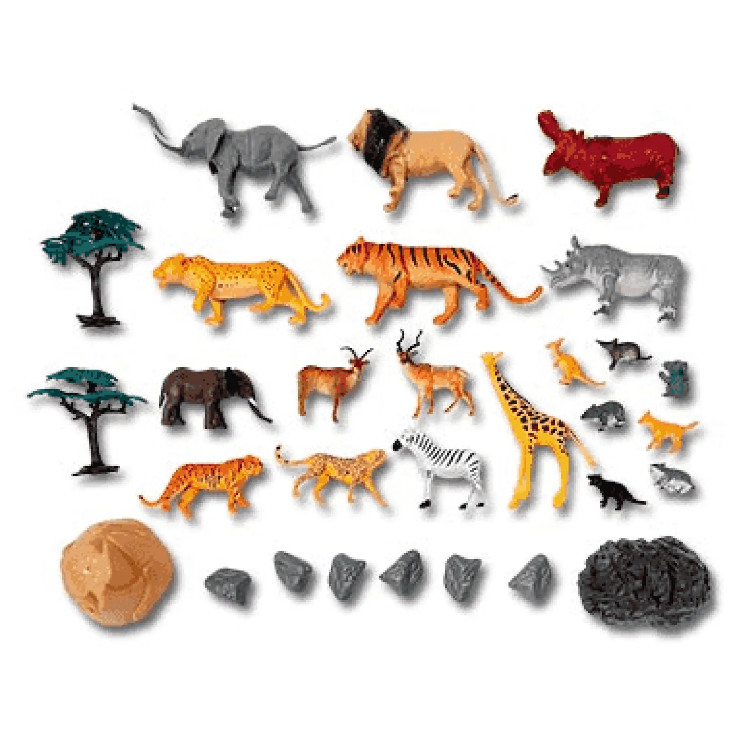 Huevo Selva 30 Piezas – Set de Animales Salvajes y Accesorios WorldPlanet