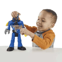 Imaginext DC Super Friends Batman gris Robot luces y sonidos 3 años