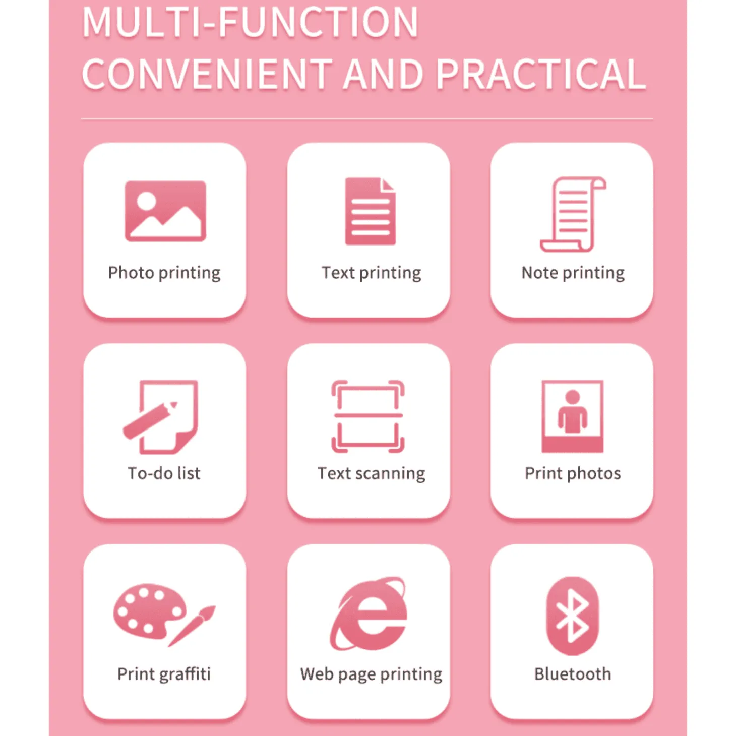 Impresora Térmica Mini Portátil X1 - Sin Tinta, Multifuncional y Compacta