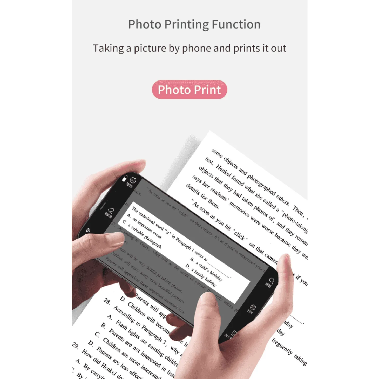 Impresora Térmica Mini Portátil X1 - Sin Tinta, Multifuncional y Compacta