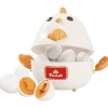 Infant Planet Gallinita Huevos Educativos – Juego de encaje con 12 huevos y tarjetas (18m+)