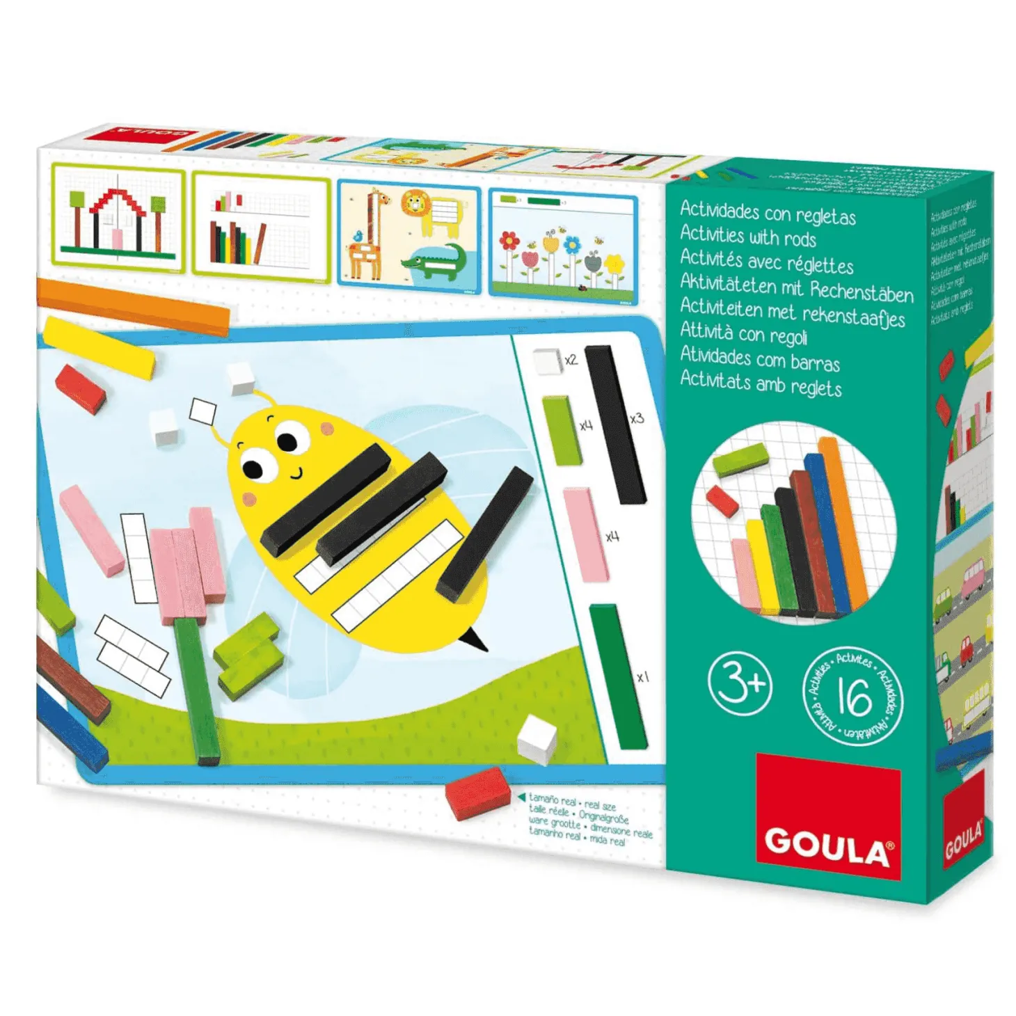 Juego Actividades Con Regletas | Juguetes de Madera