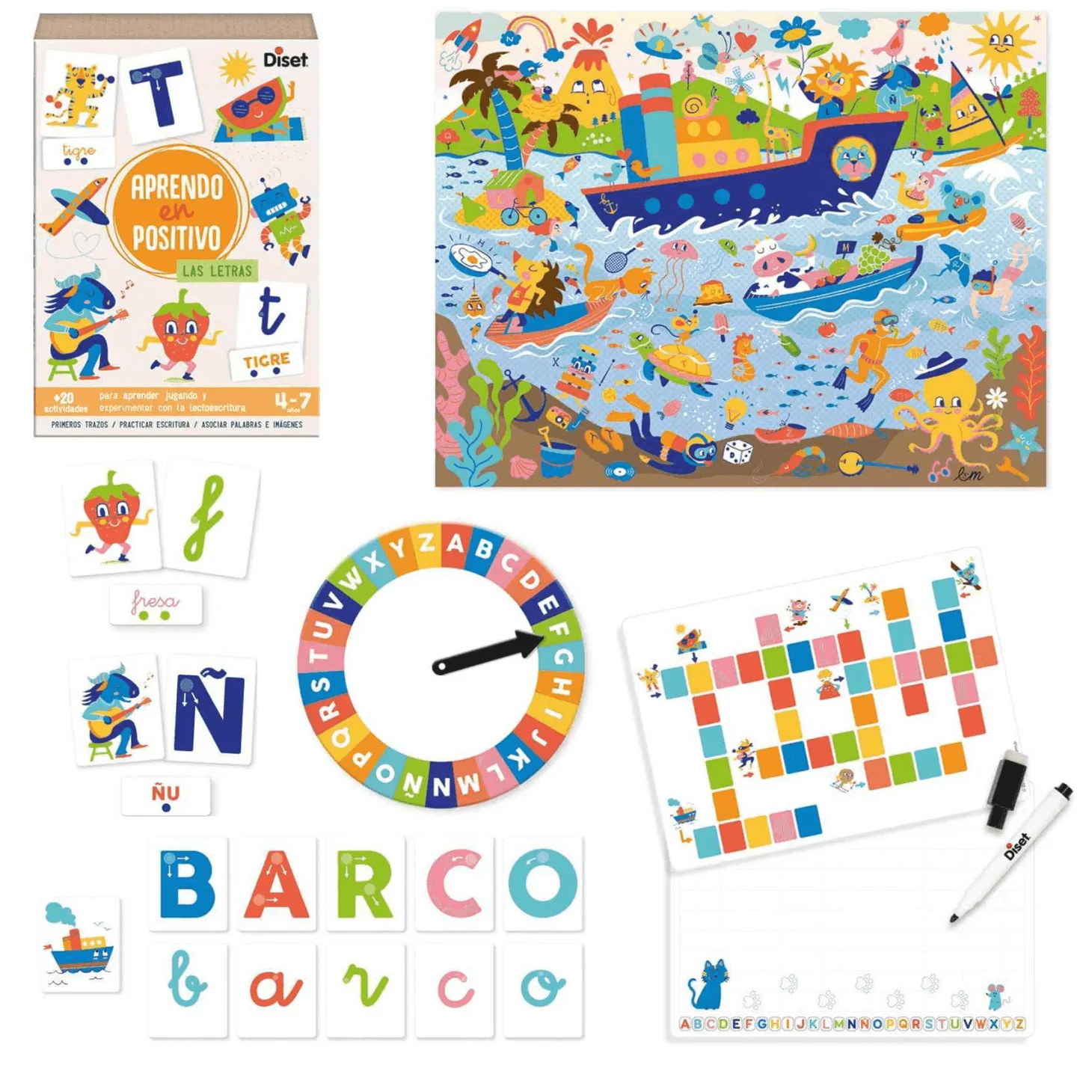 Juego Aprendo en Positivo Las Letras