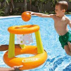 Juego Basket Hinchable y Flotante Intex 67x55 cm