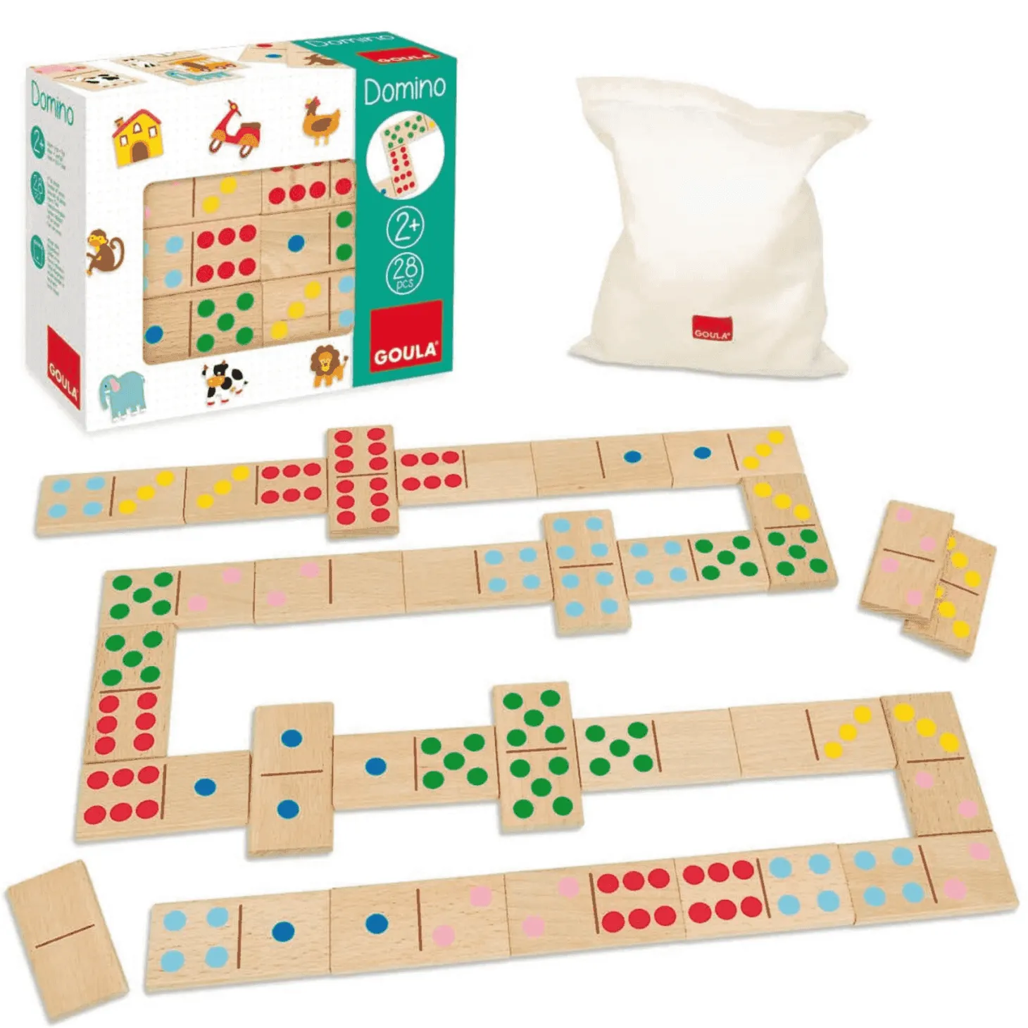 Juego Dominó Topycolor | Juguete de Madera