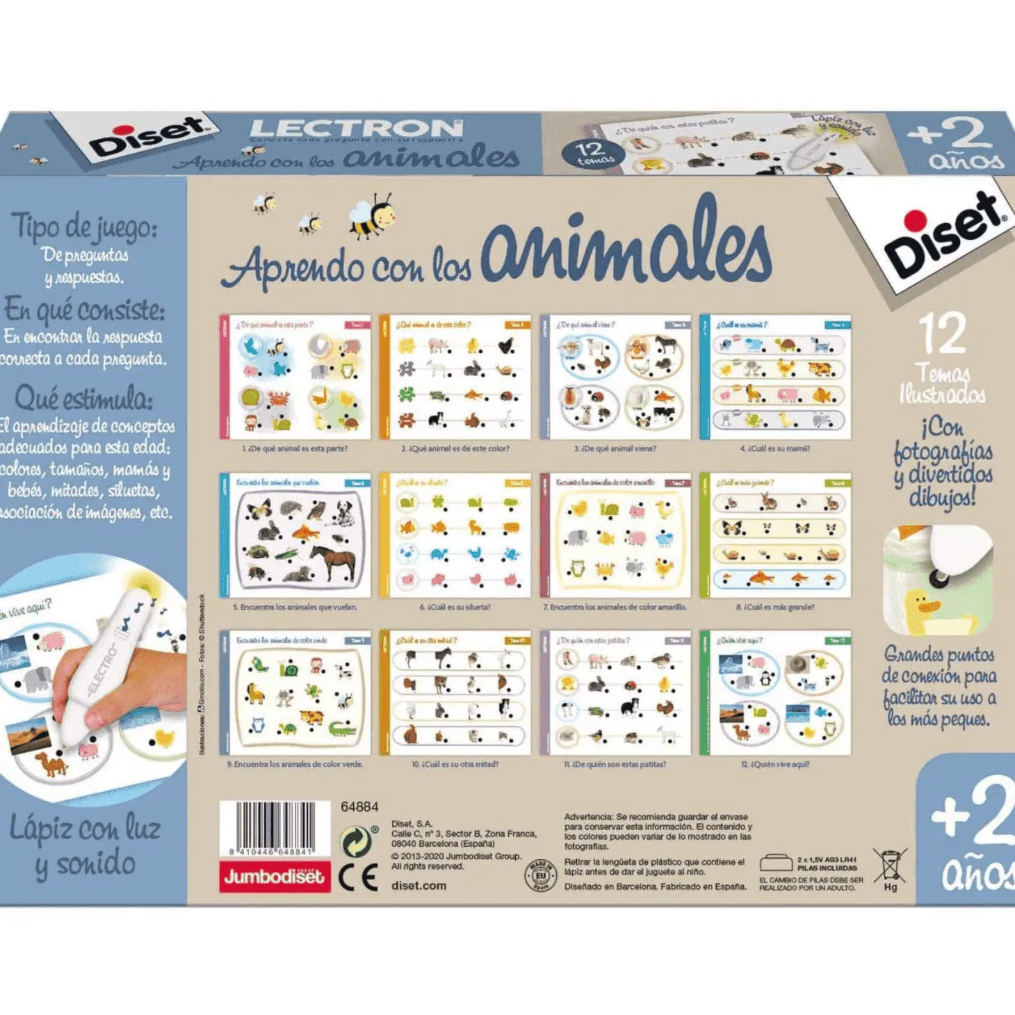 Juego Lectron Lápiz Aprendo con los Animales