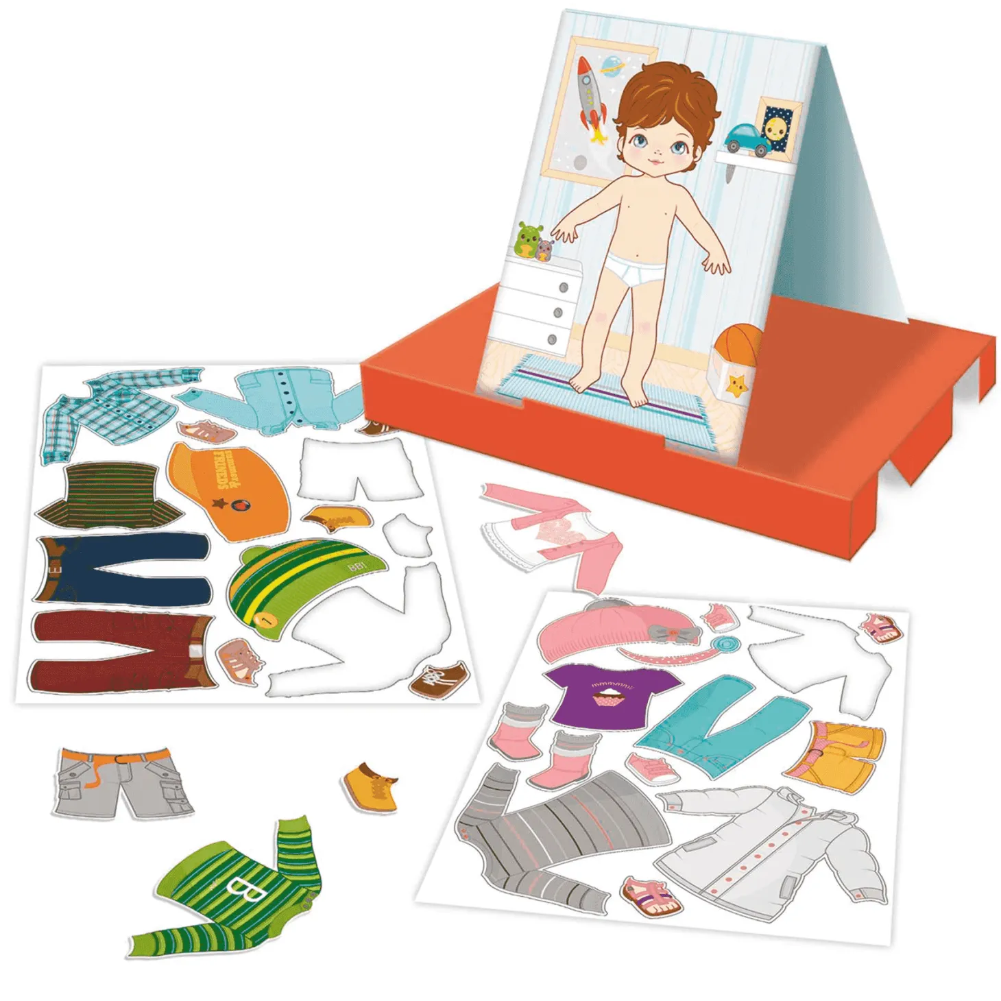 Juego Magnetics Vestidos Niño Niña