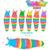 Juguete Antiestrés Wiggly Slug Arcoiris