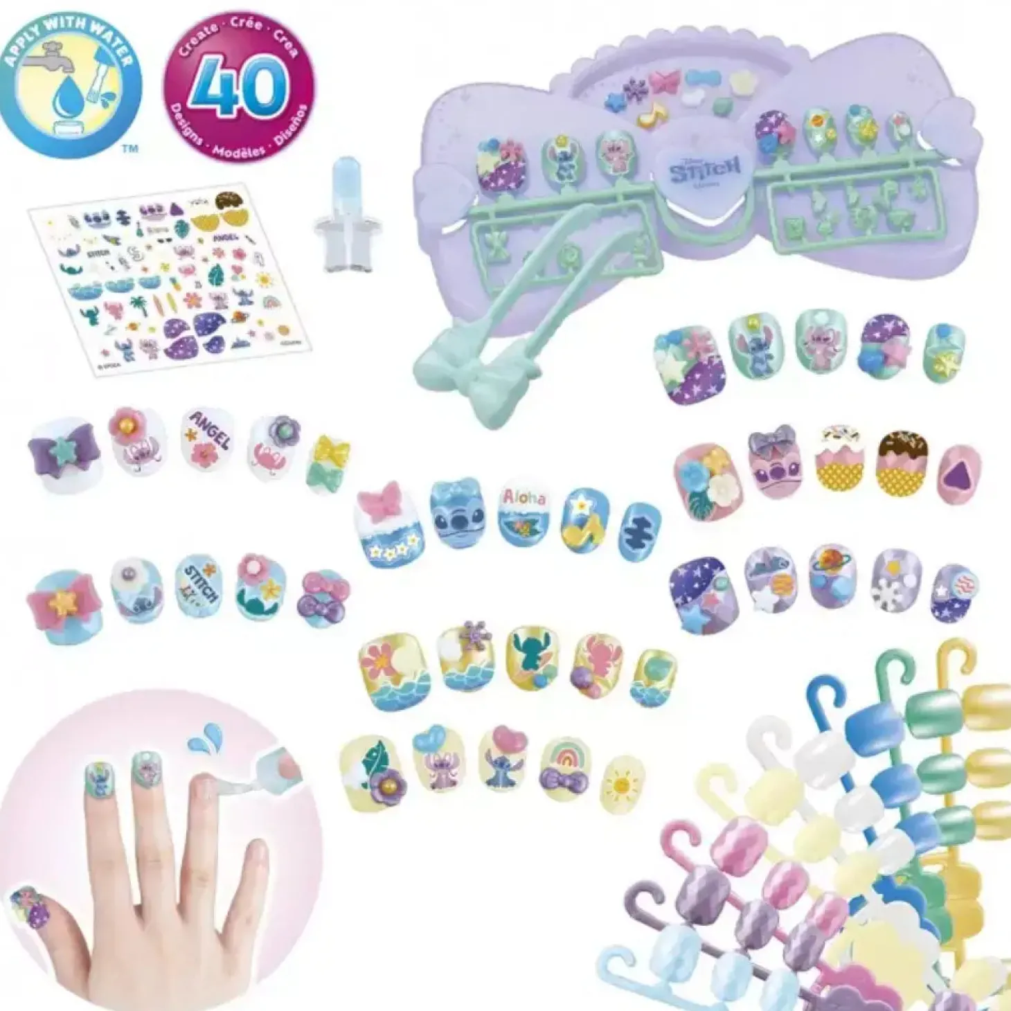 Kit Diseña tus Uñas Stitch – Aquabeads Disney