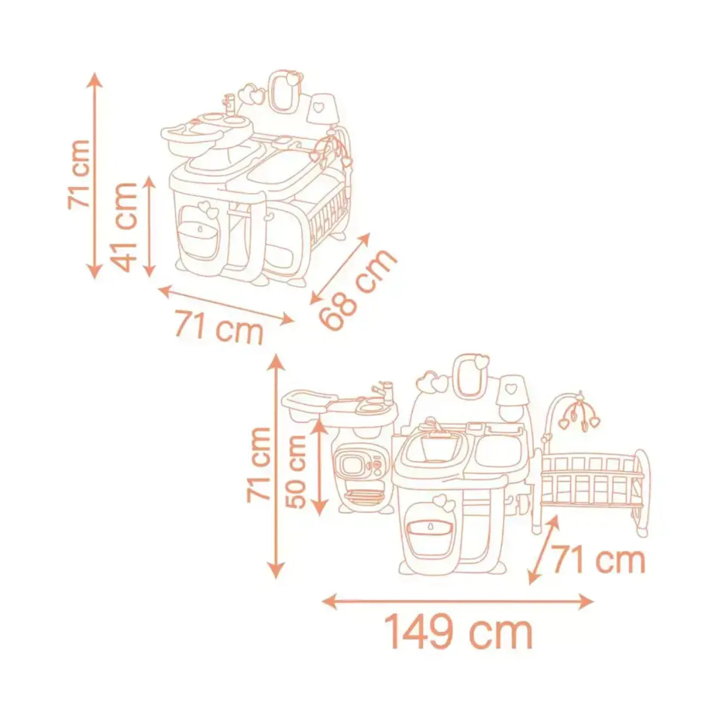 La Casa de los Bebés Baby Nurse – Centro de Juego Plegable