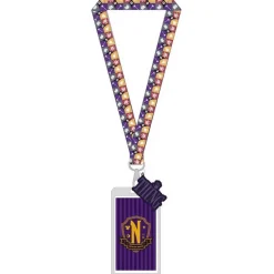 Lanyard Outcasts Miércoles Addams - Diseño Exclusivo