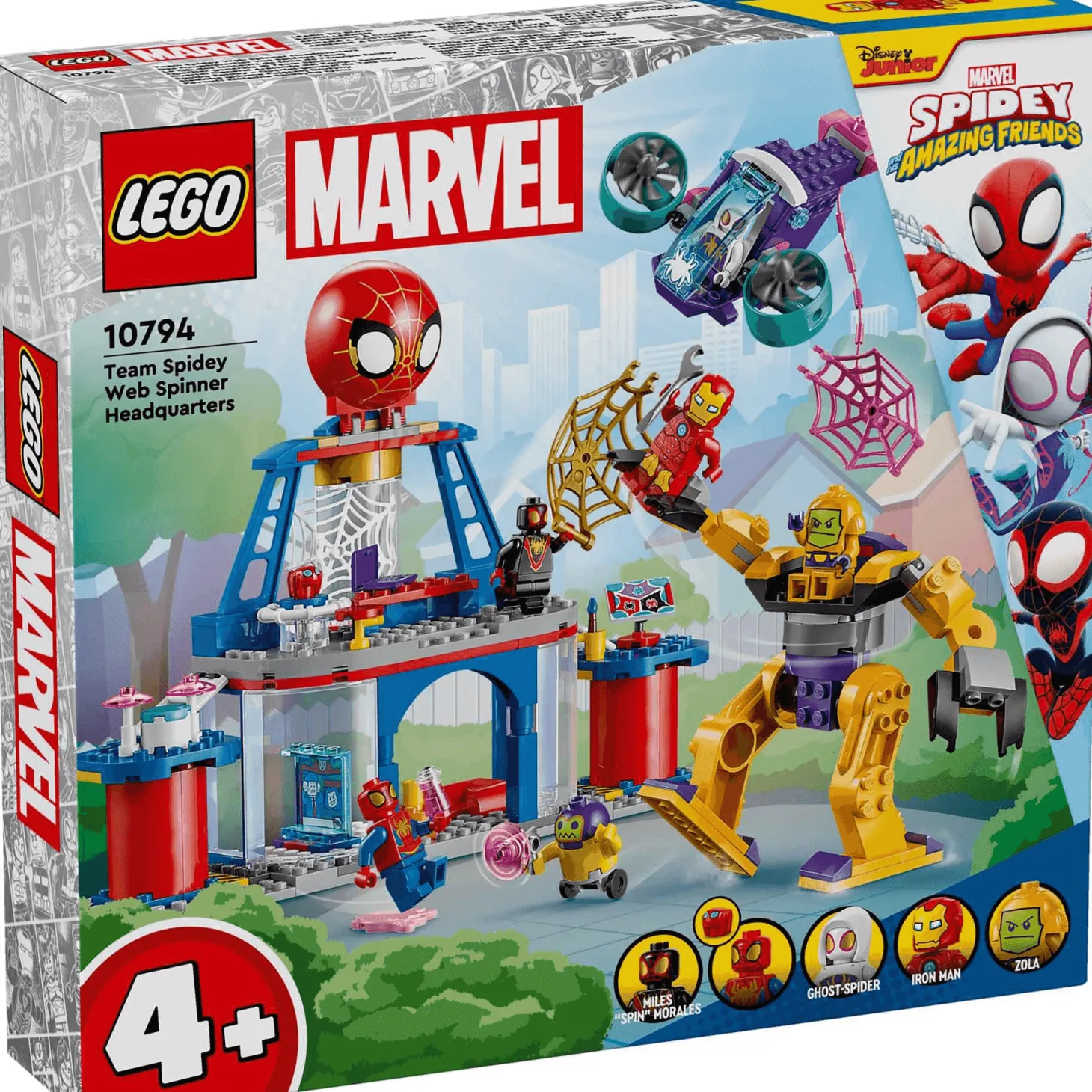 LEGO 4+ Cuartel General Arácnido del Equipo Spidey 10794