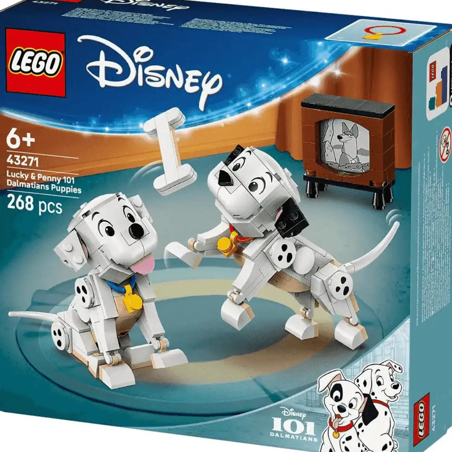 LEGO | Disney Lucky y Penny: Cachorros de 101 Dálmatas 43271