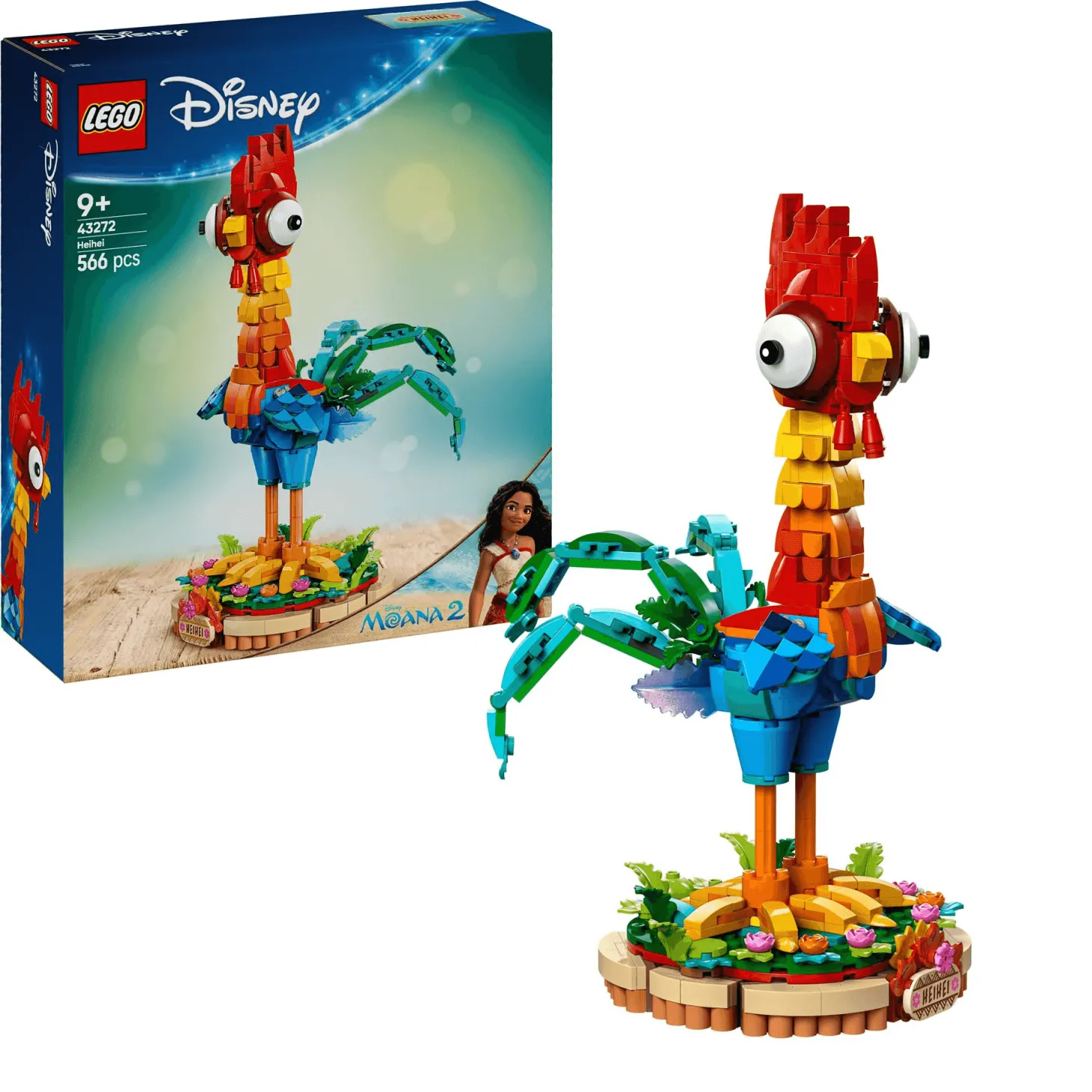 LEGO | Disney Vaiana 2 Heihei Maqueta de Animal 43272