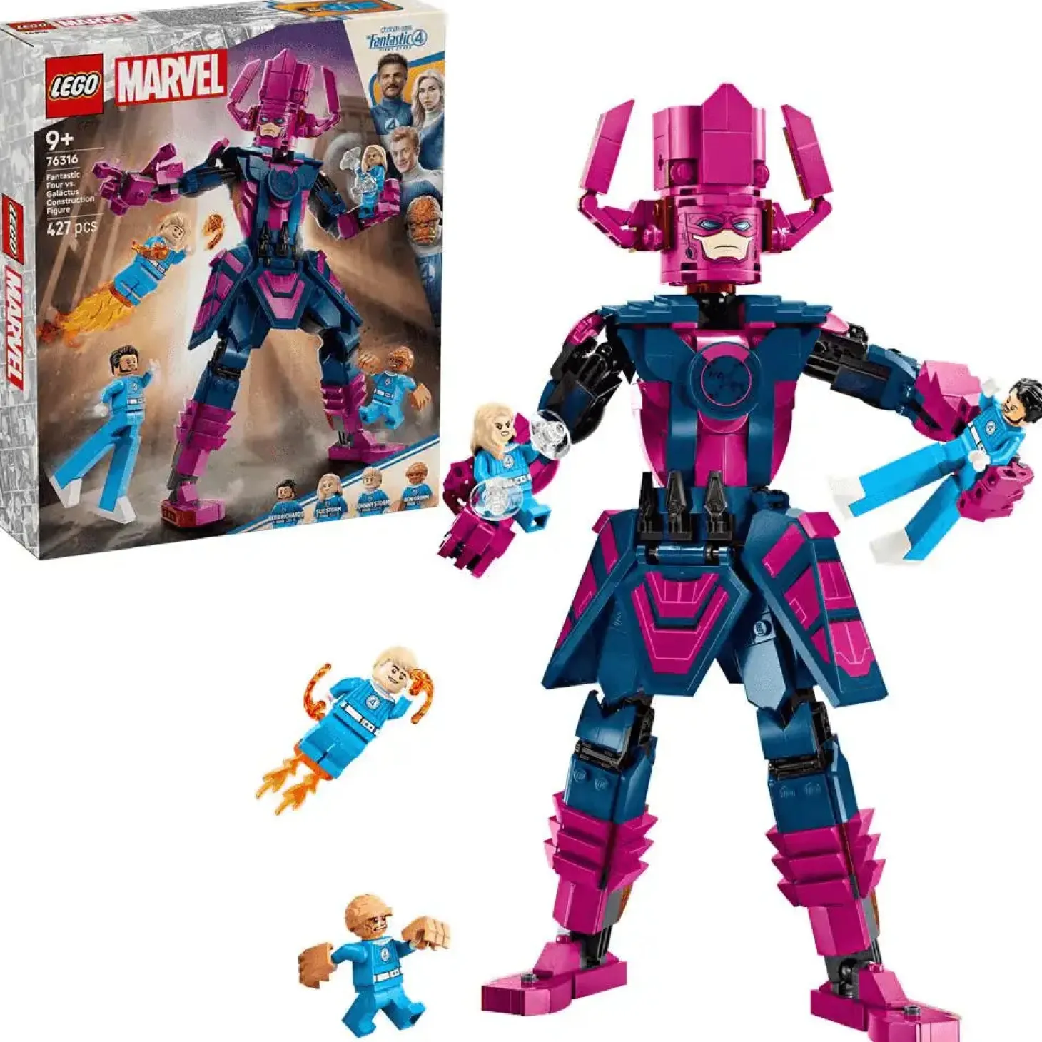 LEGO | Marvel Cuatro Fantásticos vs. Figura para Construir de Galactus 76316