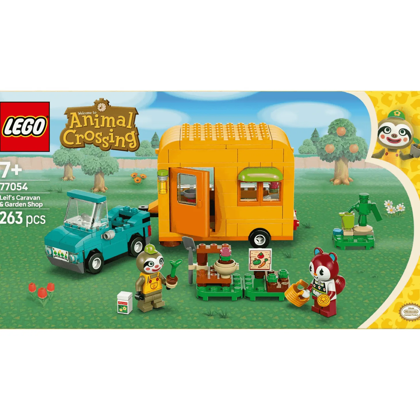 LEGO Animal Crossing Caravana de Gandulio y tienda de jardinería 77054