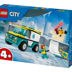 LEGO City Ambulancia de Emergencias y Chico con Snowboard 60403