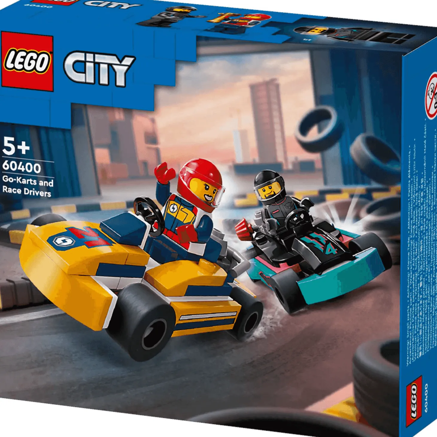 LEGO City Karts y Pilotos de Carreras Set de juguetes 60400
