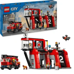 LEGO City Parque de Bomberos con Camión de Bomberos Juego 60414