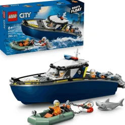 LEGO City Persecución en Barco de Policía Juguete 60456