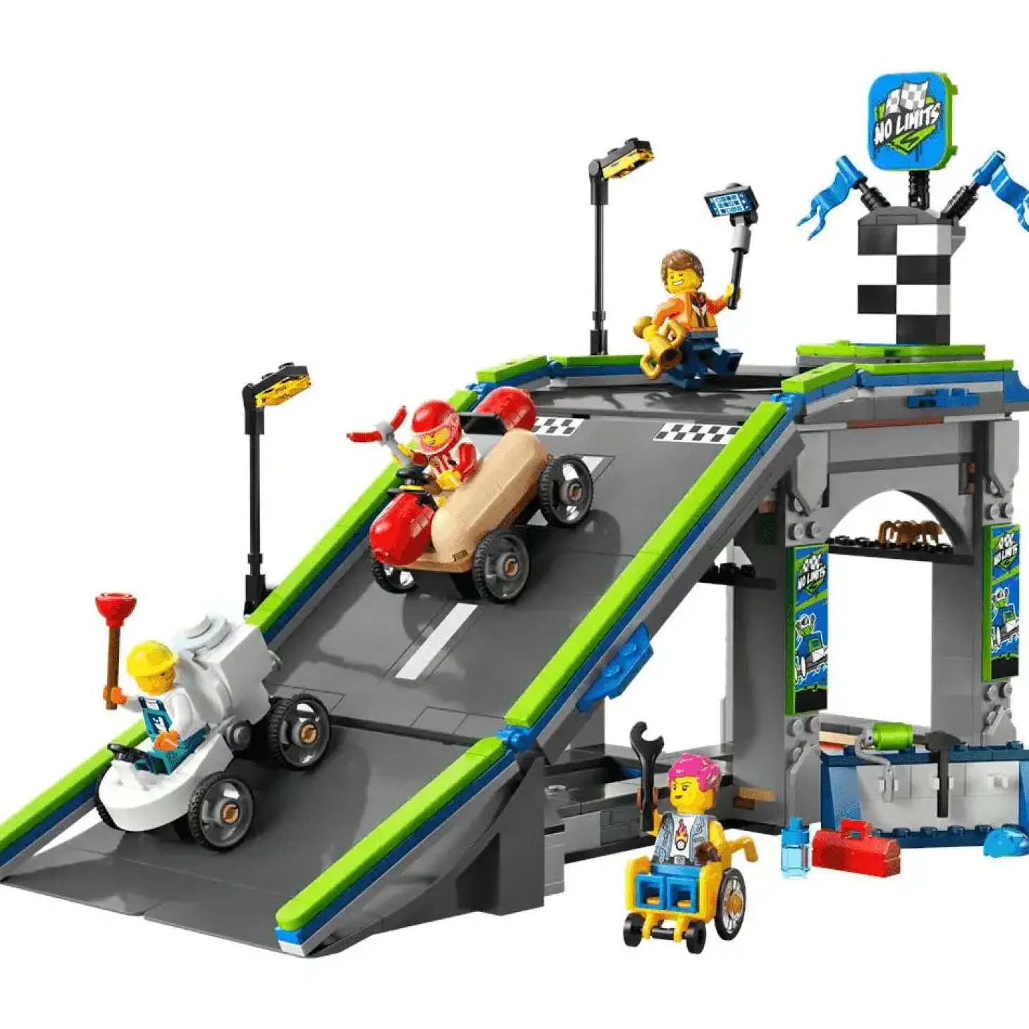 LEGO City Sin Límites: Rampa de Aceleración para Coches de Carreras 60460