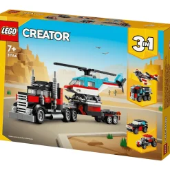 LEGO Creator Camión Plataforma con Helicóptero Juguete 31146