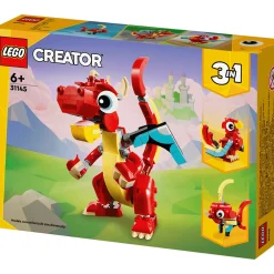LEGO Creator Dragón Rojo Set de juguetes 3en1 de animales 31145