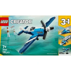 LEGO Creator 3en1 Aeronave: Avión de Carreras Juguete 31160