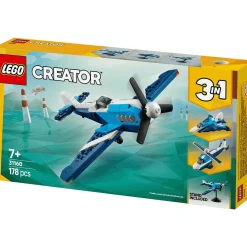 LEGO Creator 3en1 Aeronave: Avión de Carreras Juguete 31160