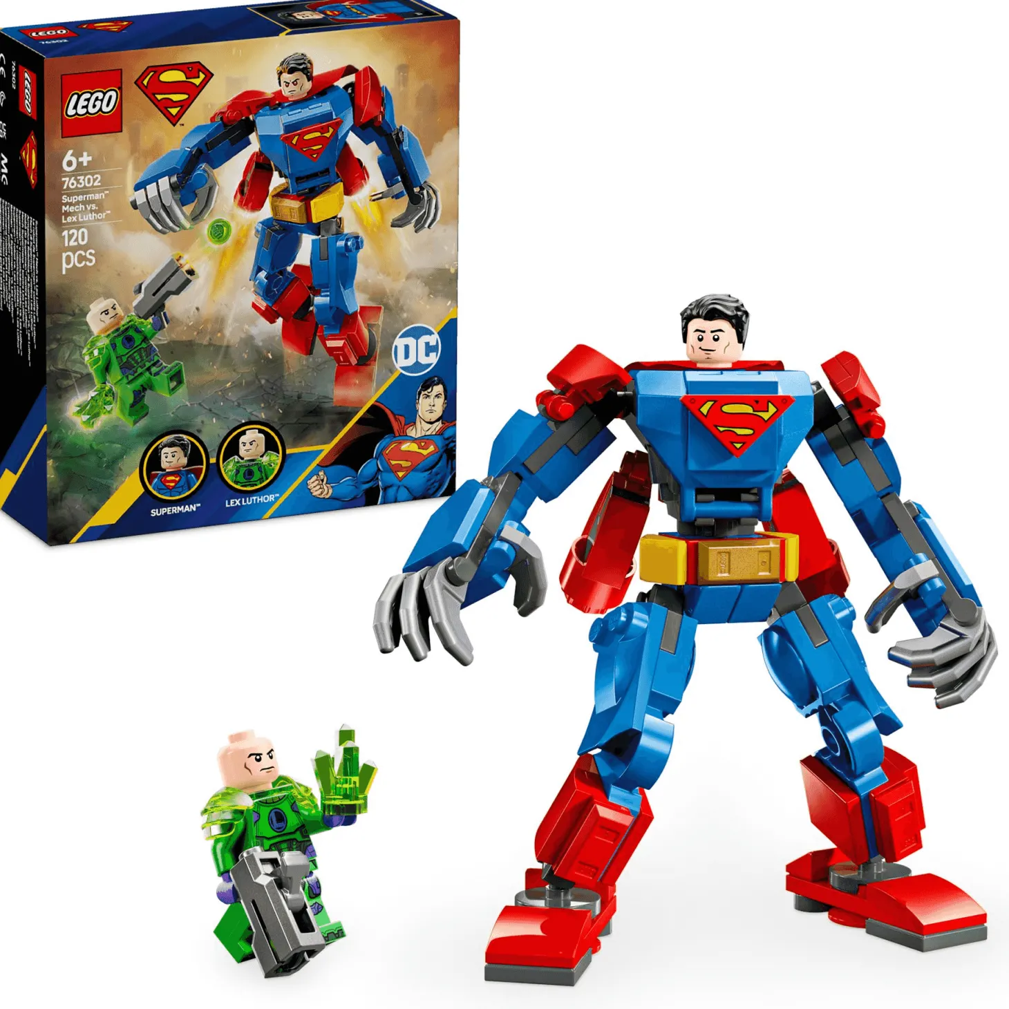 LEGO DC Armadura Robótica de Superman vs. Lex Luthor 76302