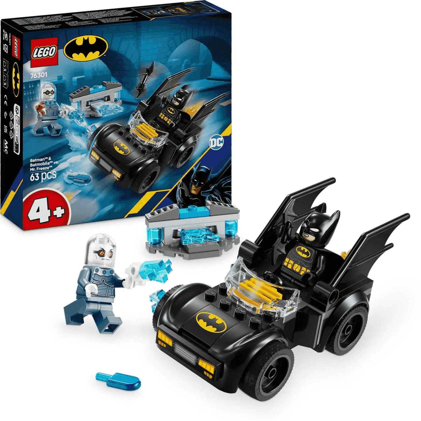 LEGO DC Batman: Batman y Batmóvil vs. Mr. Freeze 76301