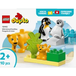 LEGO DUPLO Mi Ciudad Familias de la Fauna Salvaje: Pingüinos y Leones 10442