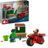 LEGO Marvel Iron Man con Moto y Hulk Juego 76287