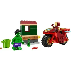 LEGO Marvel Iron Man con Moto y Hulk Juego 76287