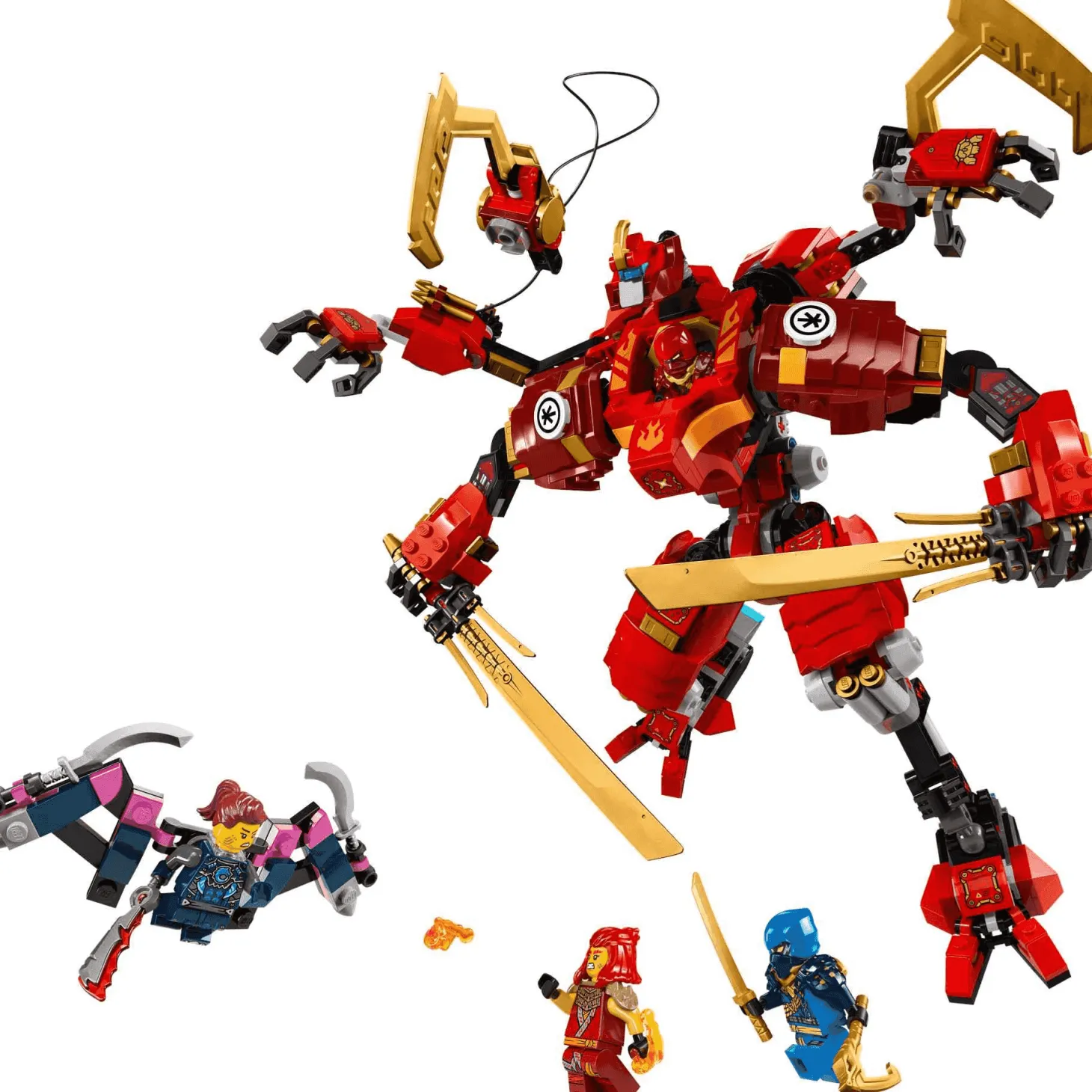 LEGO NINJAGO Meca Escalador Ninja de Kai Set de juguetes 71812