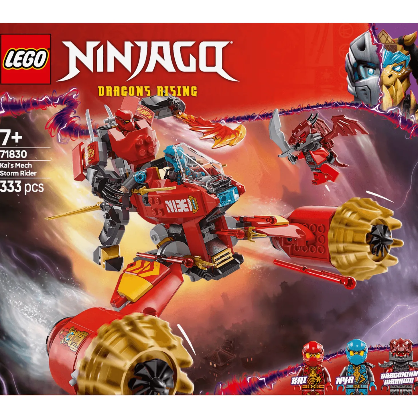 LEGO NINJAGO Moto-Meca de la Tormenta de Kai Juguete 71830