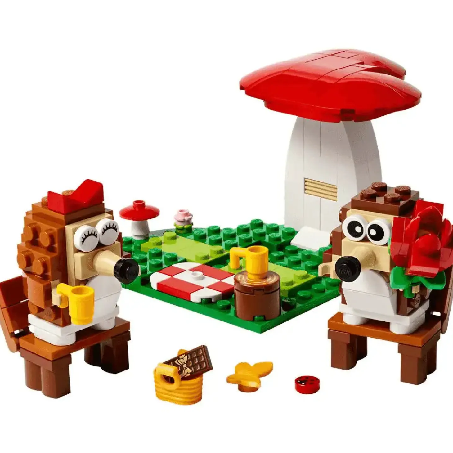 LEGO Pícnic de Erizos Juego con Animales de Juguete 40711