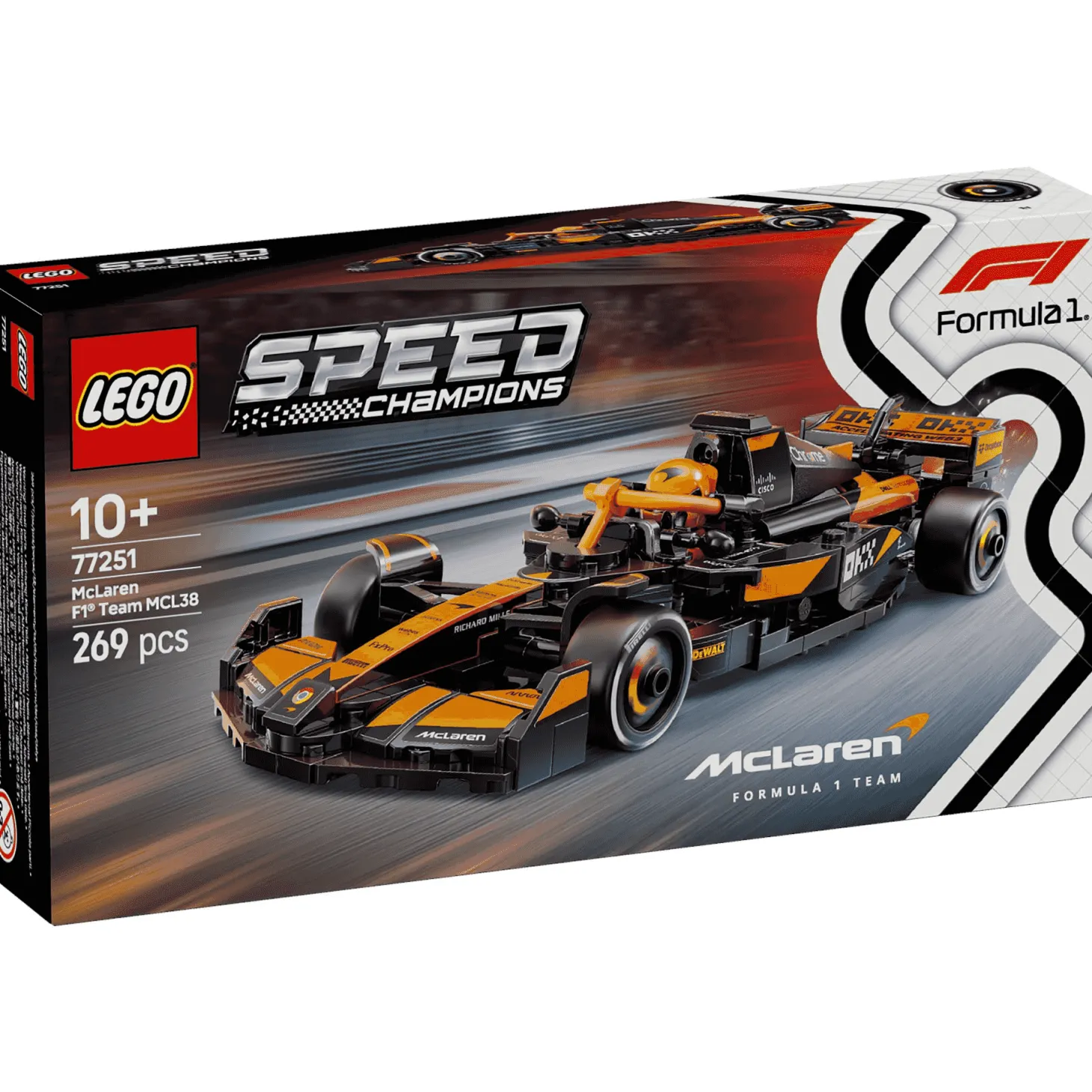 LEGO Speed Champions Coche de Carreras McLaren F1 Team MCL38 77251