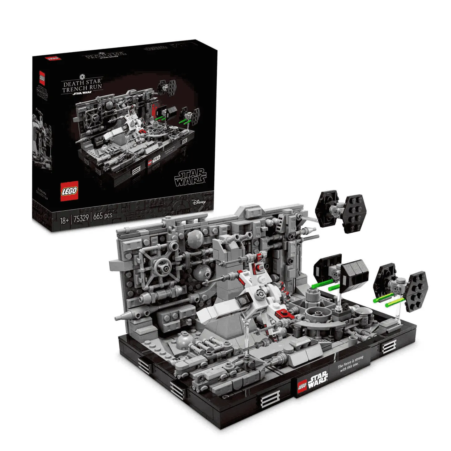 LEGO Star Wars 75329 Diorama: Ataque a la Estrella de la Muerte (665 piezas)