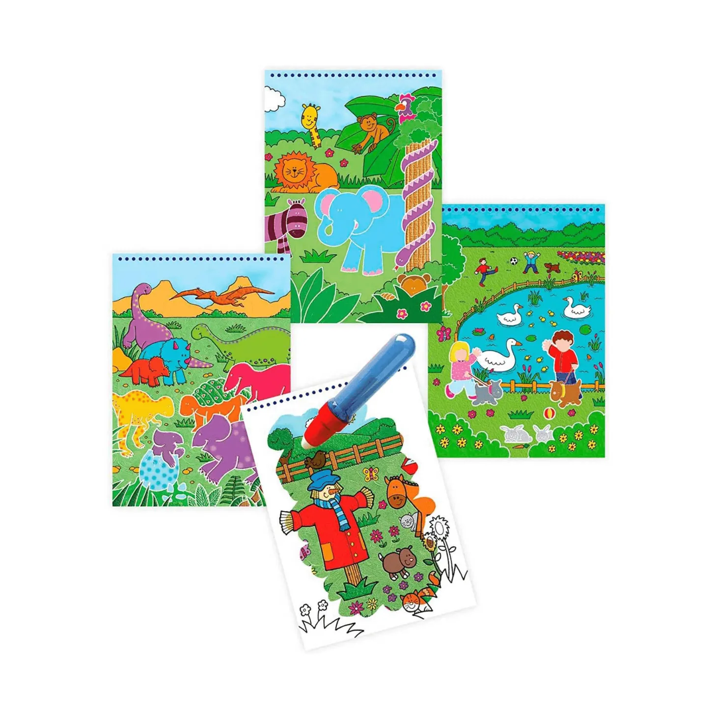 Libreta para Coloreas Animales con Rotulador de Agua